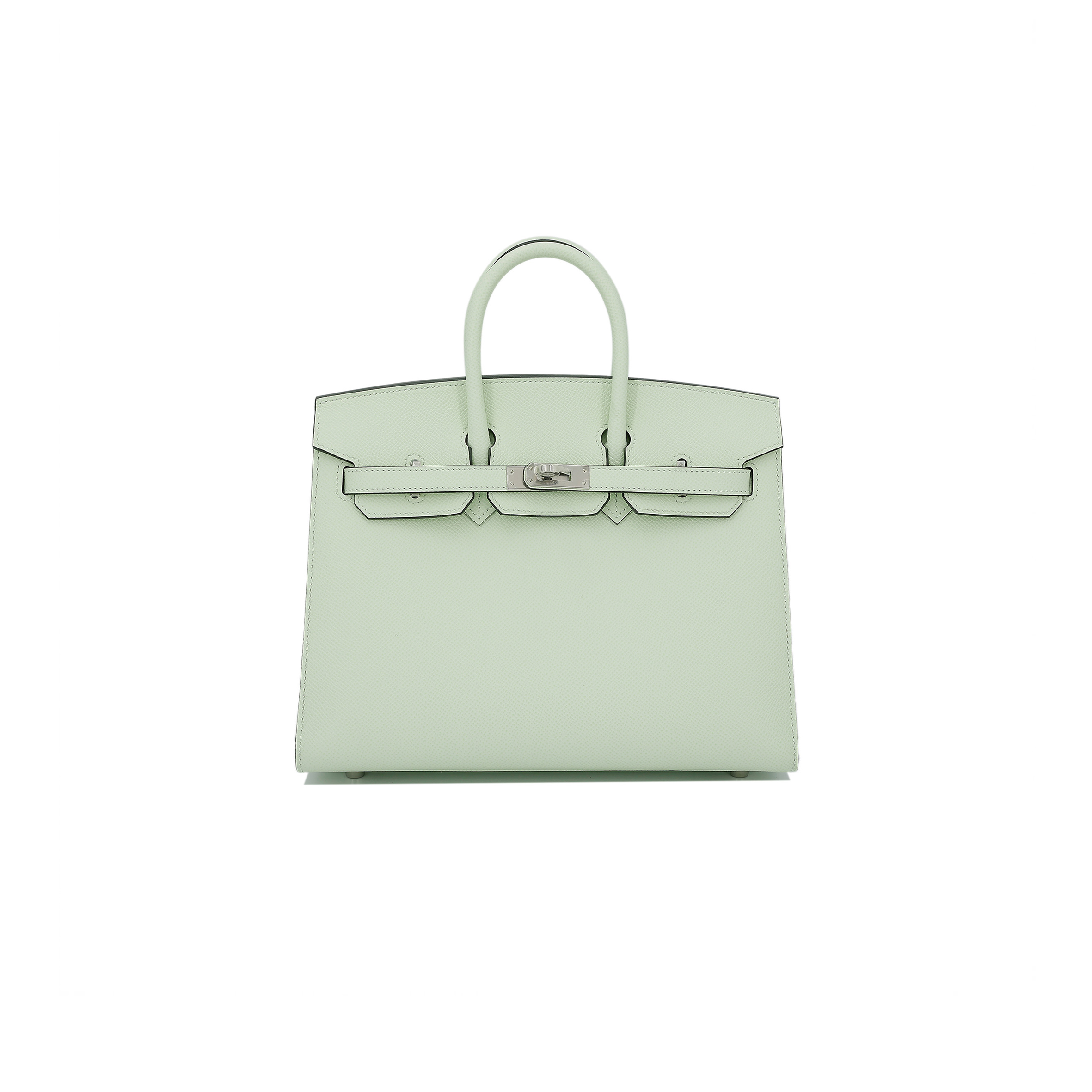 H**mes master birkin 25 epsom leather bubble green silver buckle handbag 2933218830672 (25*20*13cm)